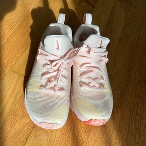 Nike pink  metcon workout shoes